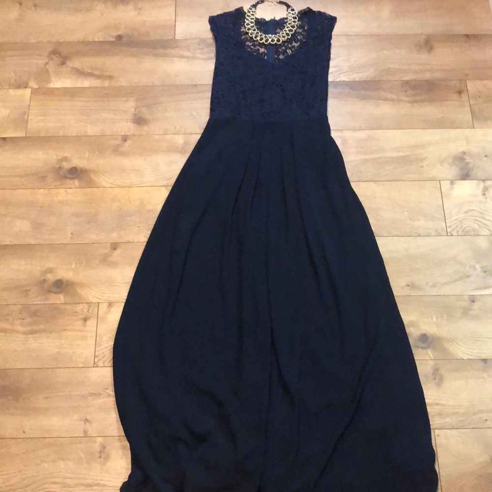 Lace Top Prom Dress